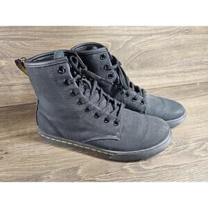Dr. Martens Sheridan Women's Matte Casual Boots Black Canvas Size 6